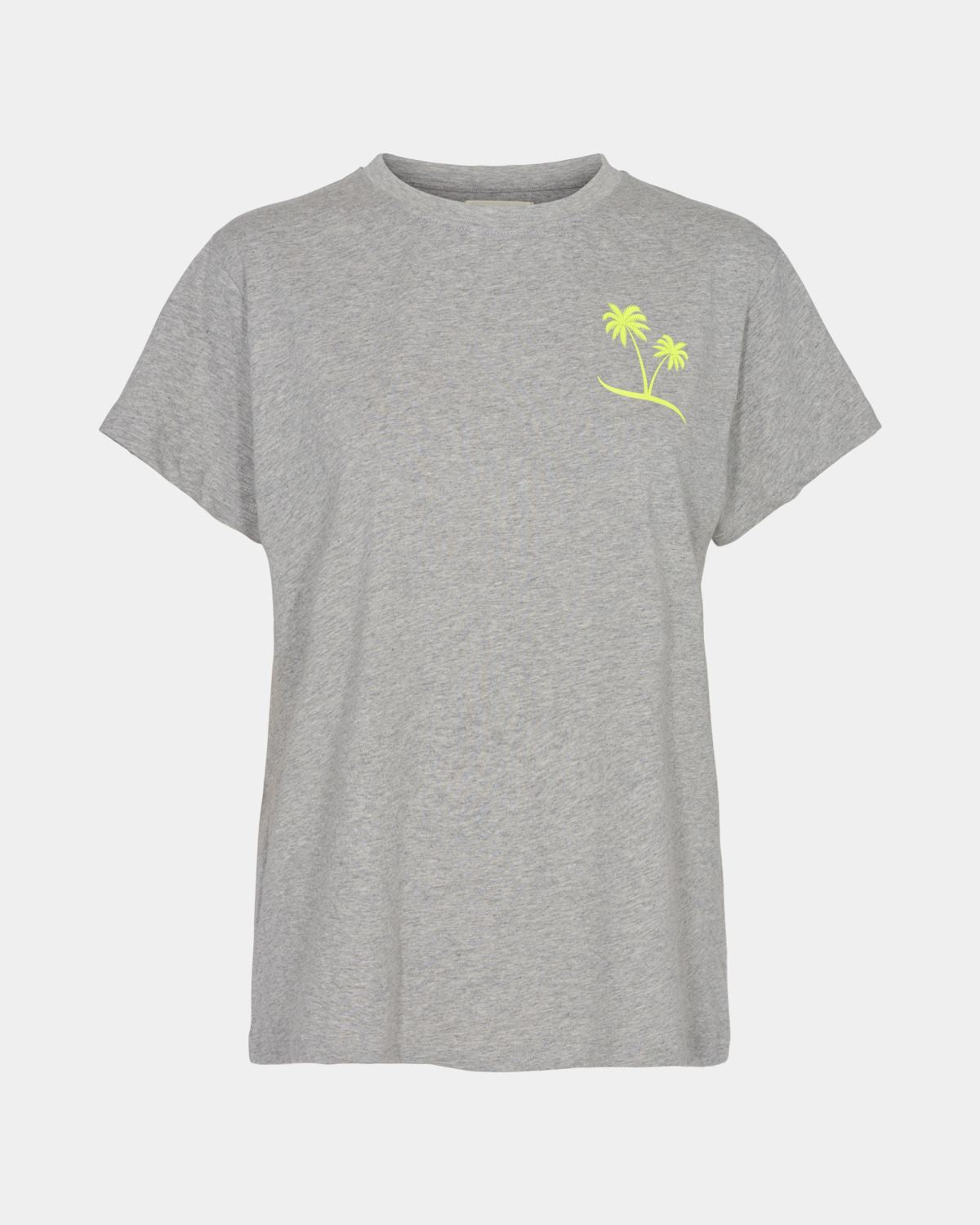 Grey Melange Palm Tree T-Shirt
