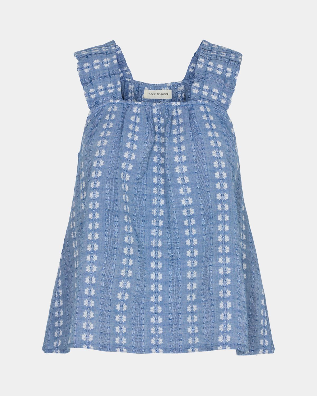 Blue Sleeveless Top