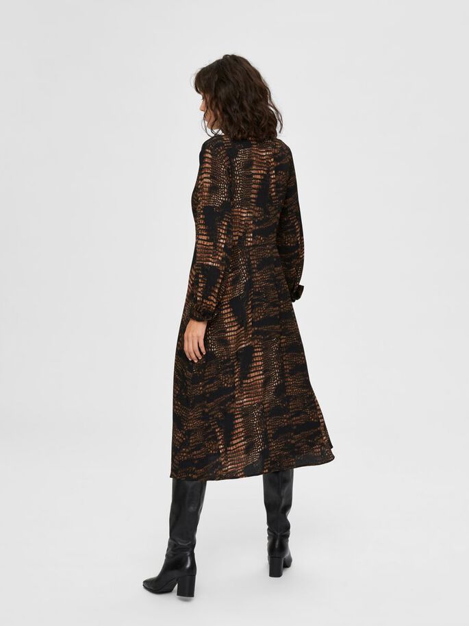 printed midi dress