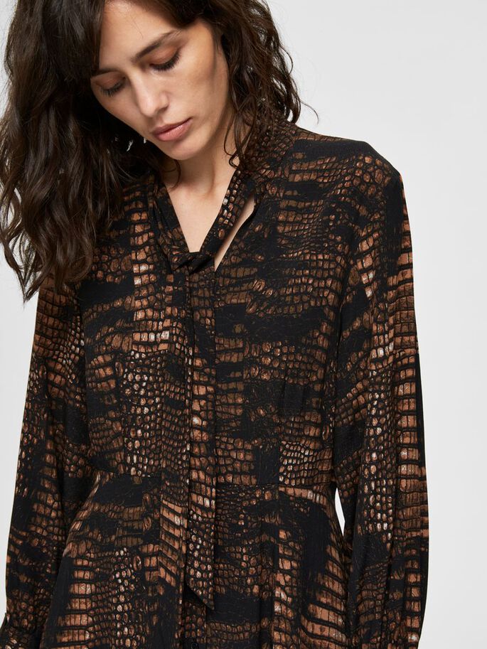 printed midi dress