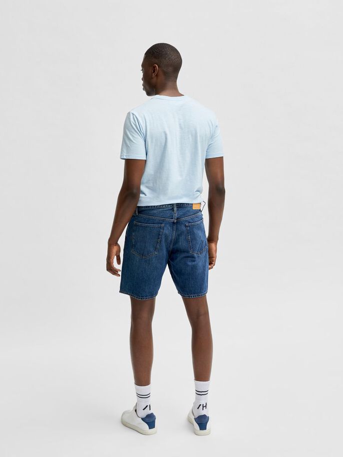 organic cotton comfort fit denim shorts