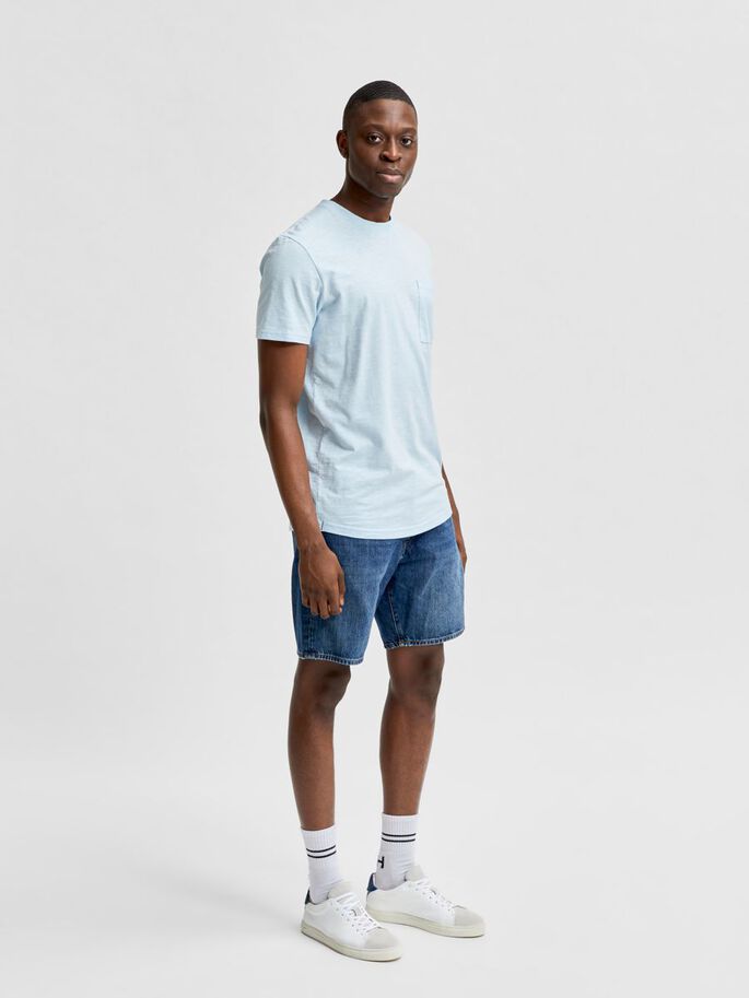 organic cotton comfort fit denim shorts