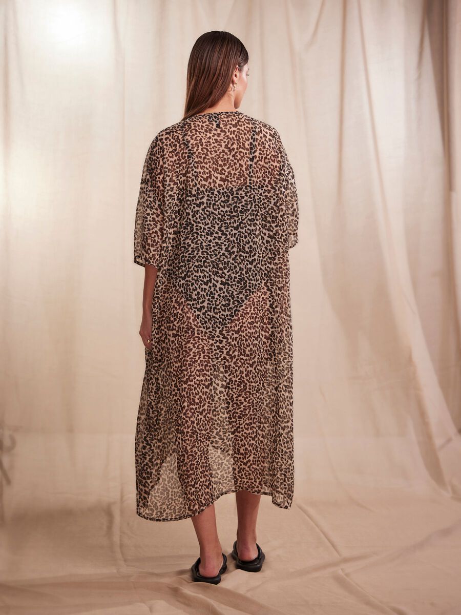 Pieces Leopard Print Kaftan
