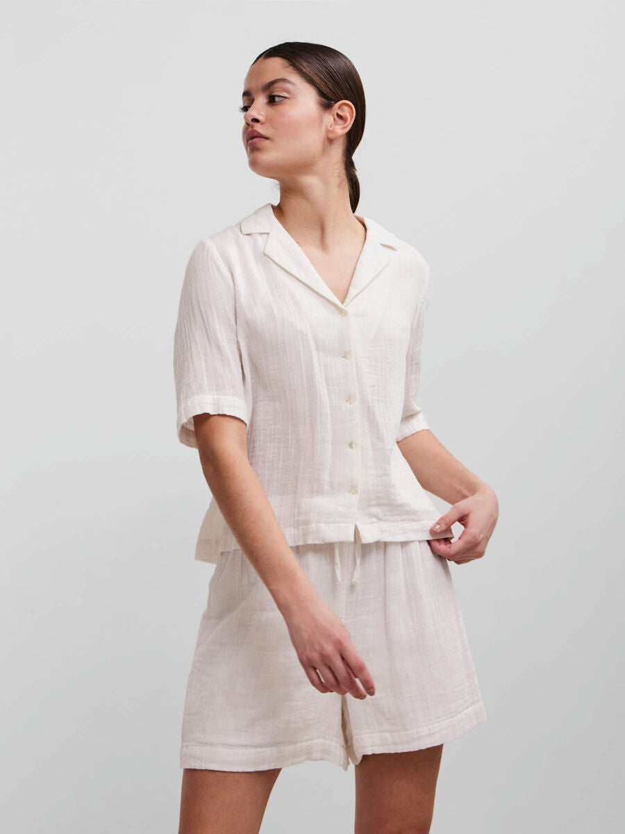 PCSTINA 2/4 SHIRT - CLOUD DANCER or CITRUS