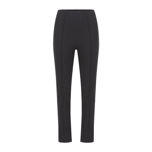 Straight Stretch Black Pants