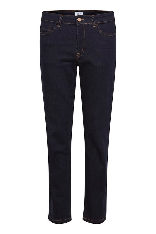 Dark Blue Denim Regular Fit Jeans