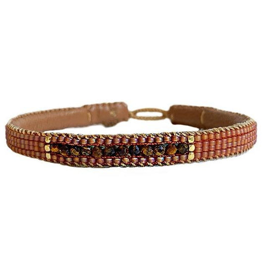 Stone Line Bracelet - Orange