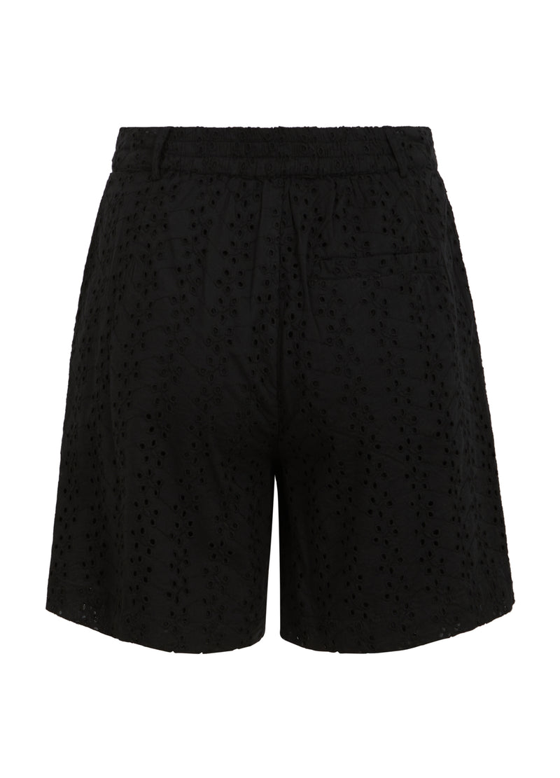 Broderi Anglaise Shorts - Black