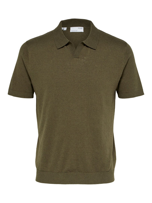SLHLAKE LINEN SS POLO