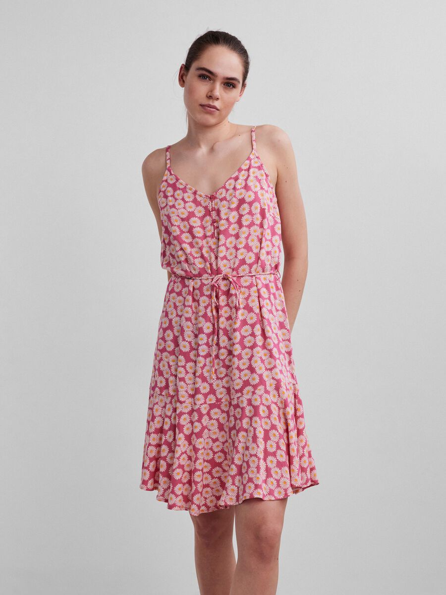 Pcnya Slip Button Dress - Fruit Dove/Daisy
