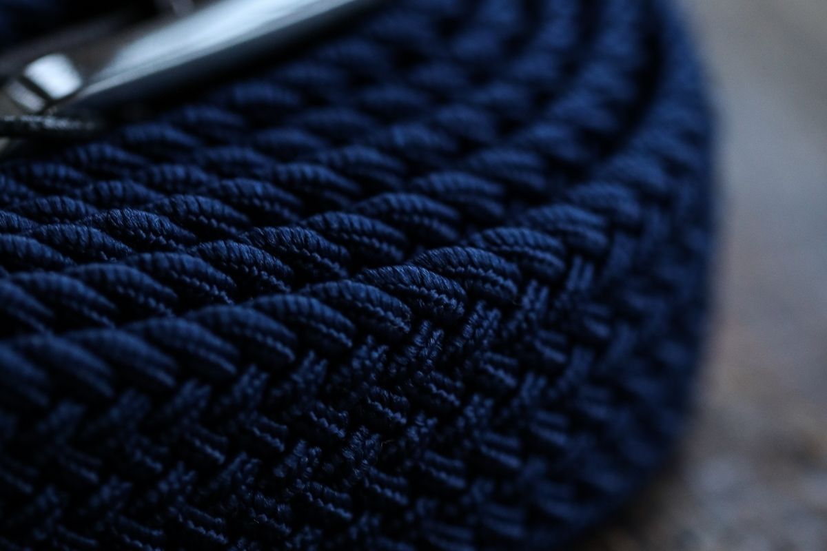 Recycled Woven Belt - Navy