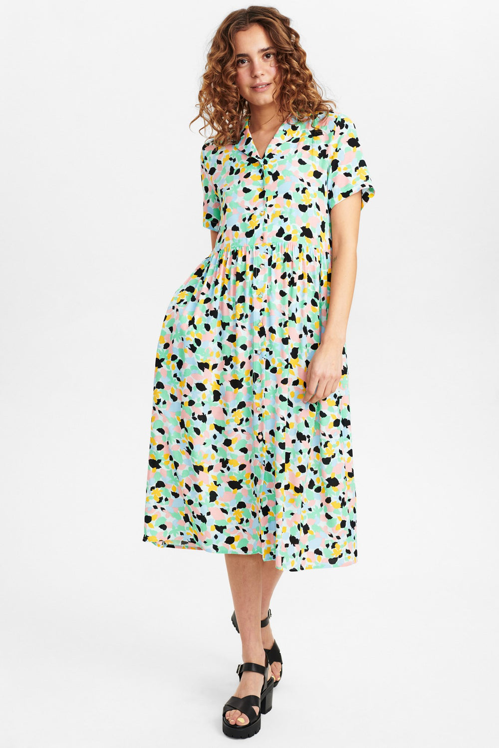 Nuansine Dress - Blue Bell