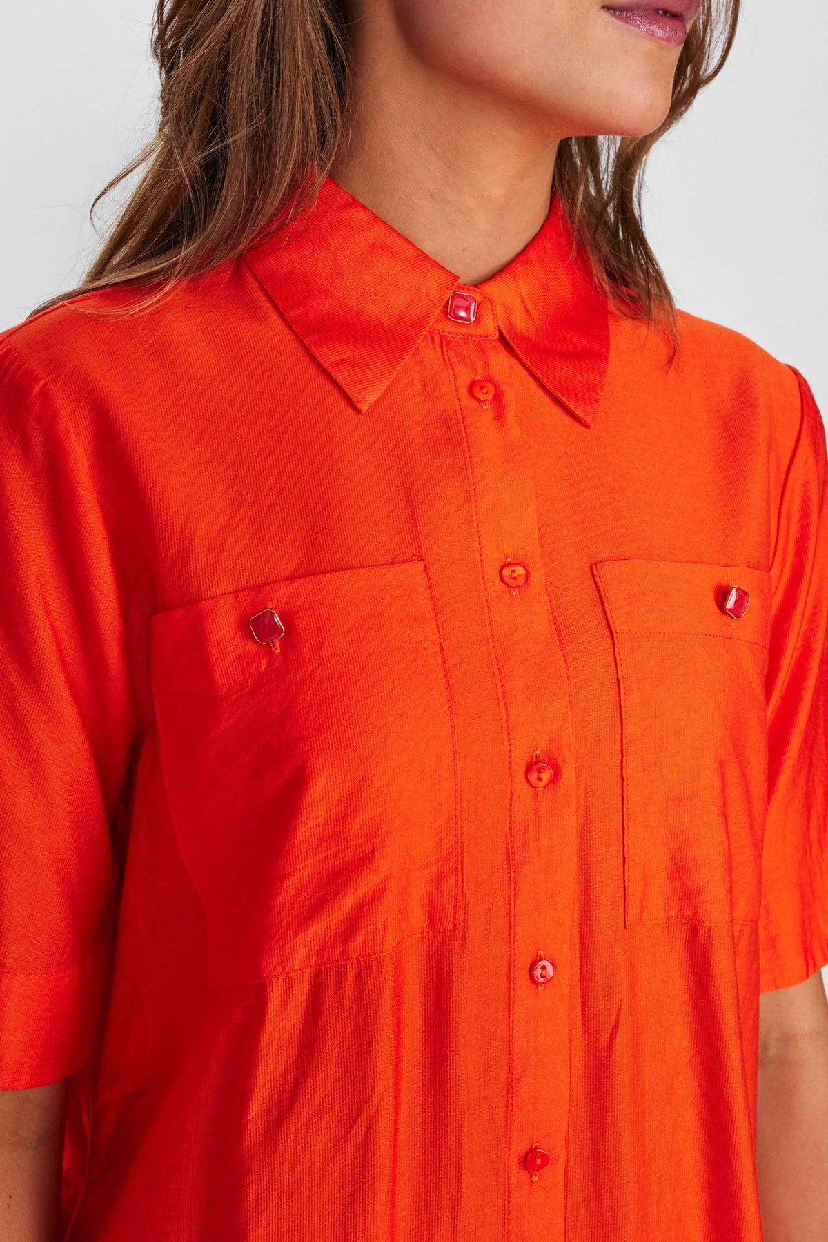 Nupil Shirt - Cherry Tomato