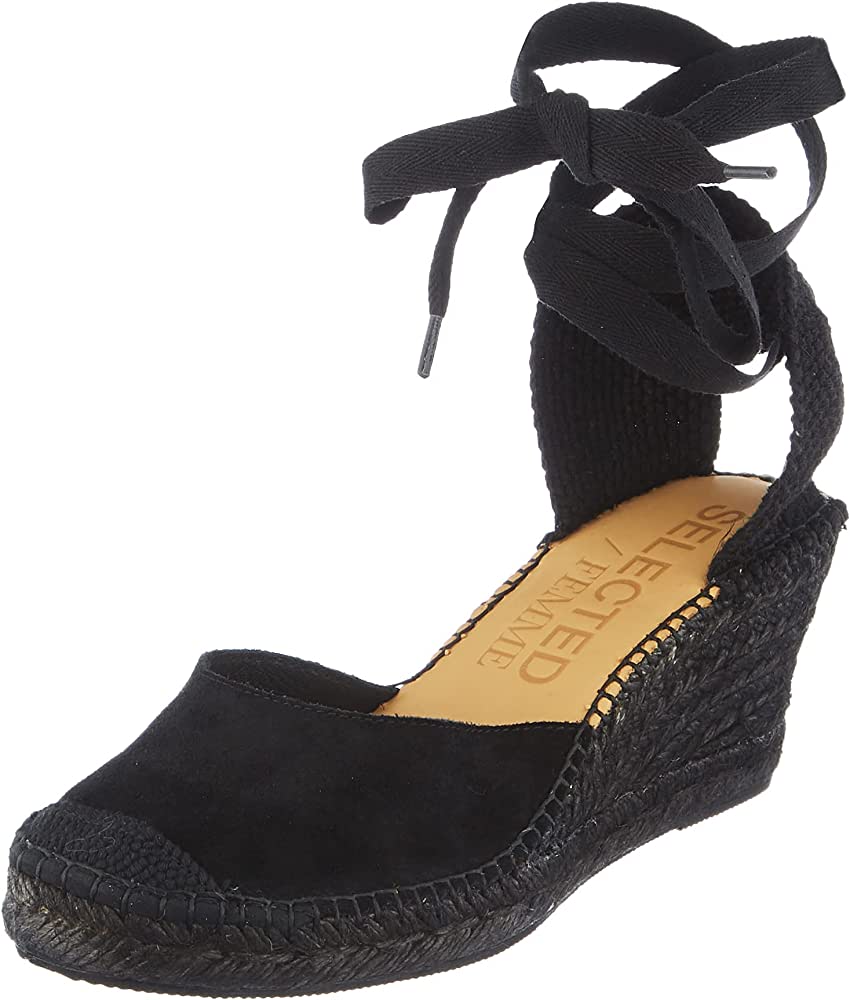 SLFPAM SUEDE WEDGE ESPADRILLES BLACK – KIT Broadstairs