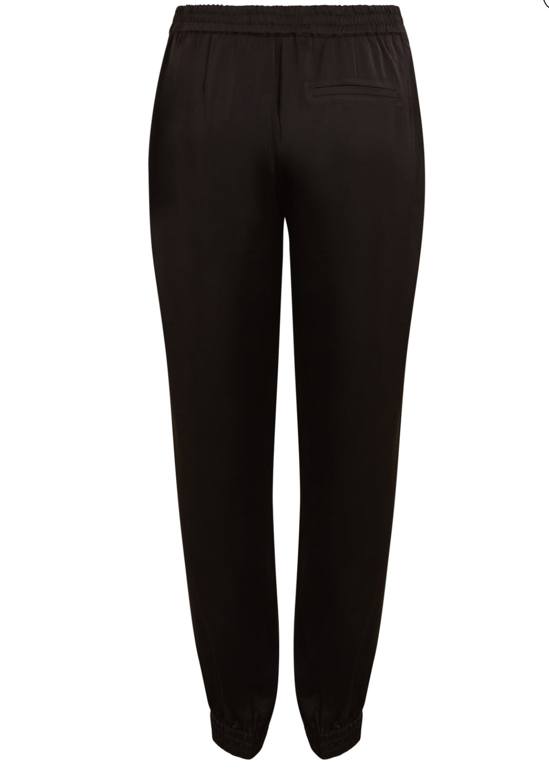 Trousers With Zipper - Night Brown