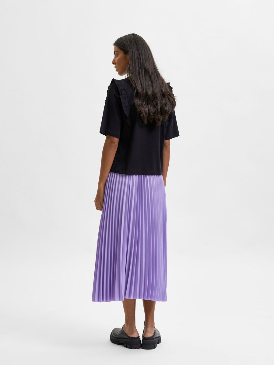 Black Ruffle T-Shirt