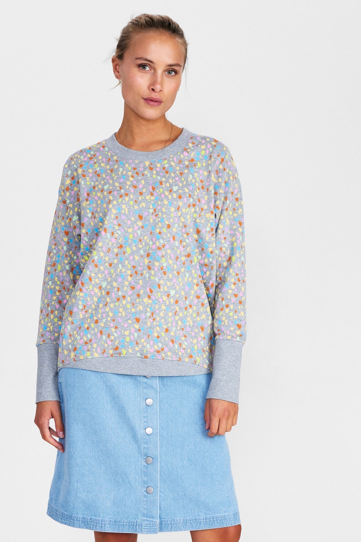 NUNIKOLA SWEATER - Grey Mel