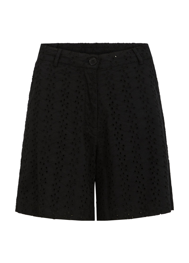 Broderi Anglaise Shorts - Black