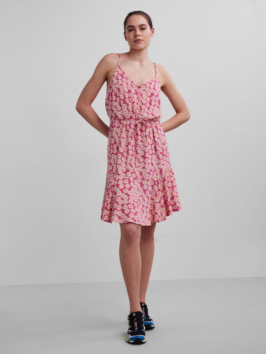 Pcnya Slip Button Dress - Fruit Dove/Daisy