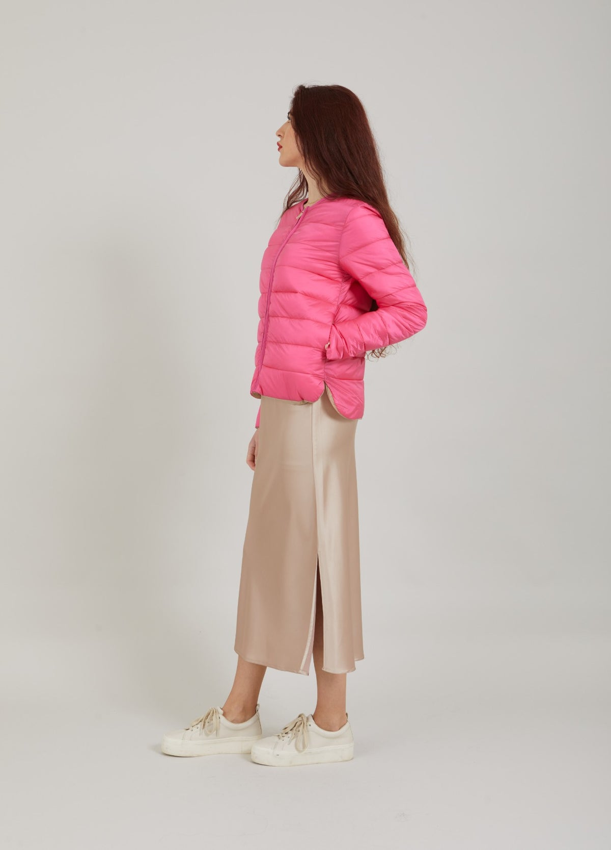 CC Emma Quilted Jacket - Two choices of colours, Pink and Sand
