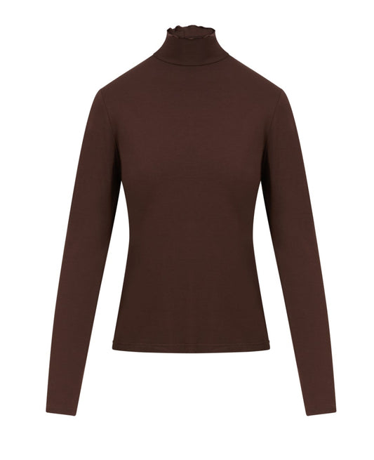CC Heart Sofia Turtleneck- Coffee