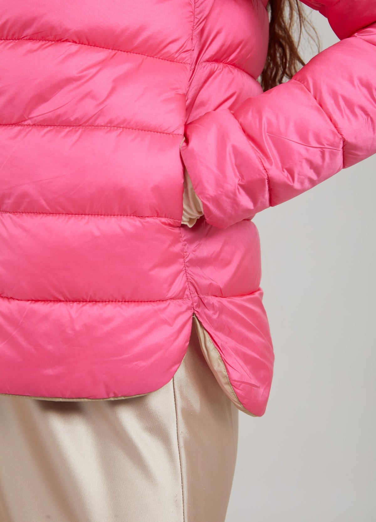 CC Emma Quilted Jacket - Two choices of colours, Pink and Sand
