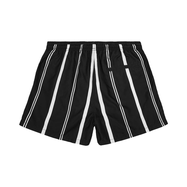 Stripe Swim Shorts - Pinstripe Black