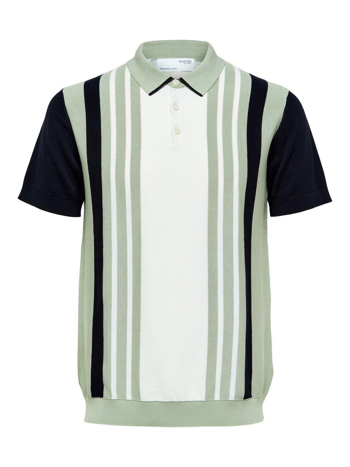 SLHMATTIS SS KNIT STRIPE POLO B