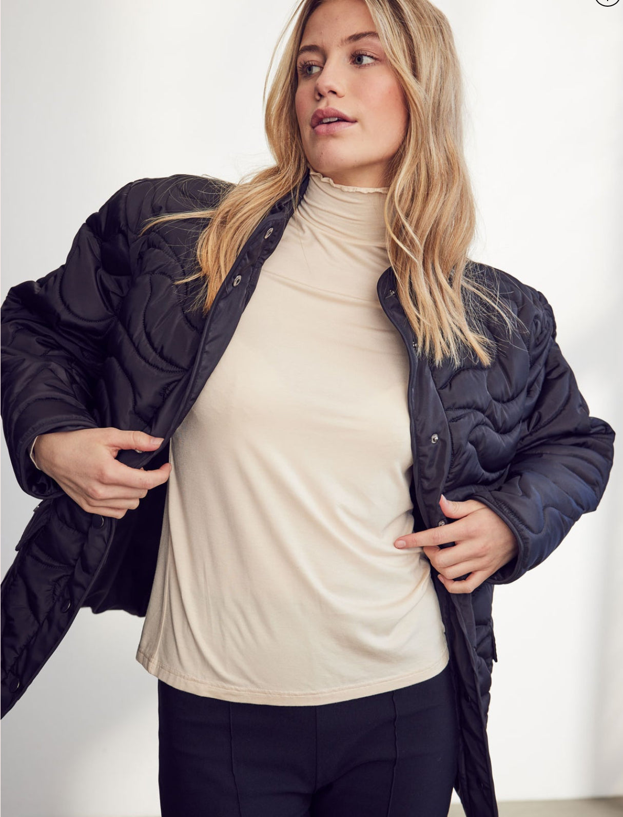CC Heart Sofia Turtleneck- Cream