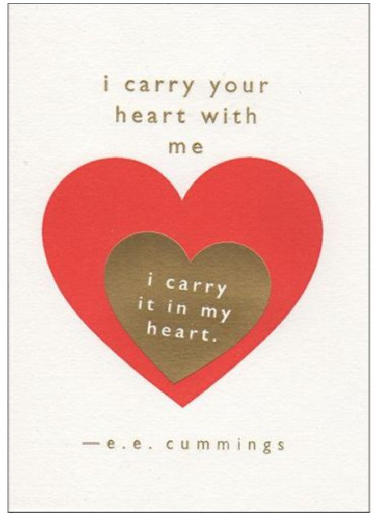 I Carry Your Heart With Me