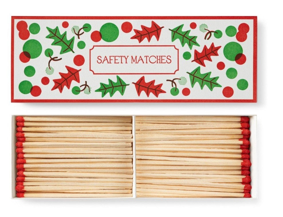 Christmas Holly Pattern - Matches