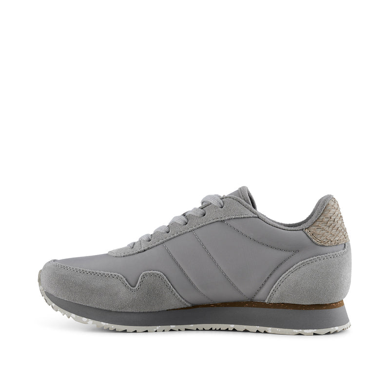 Nora lll Leather Trainers - Elephant