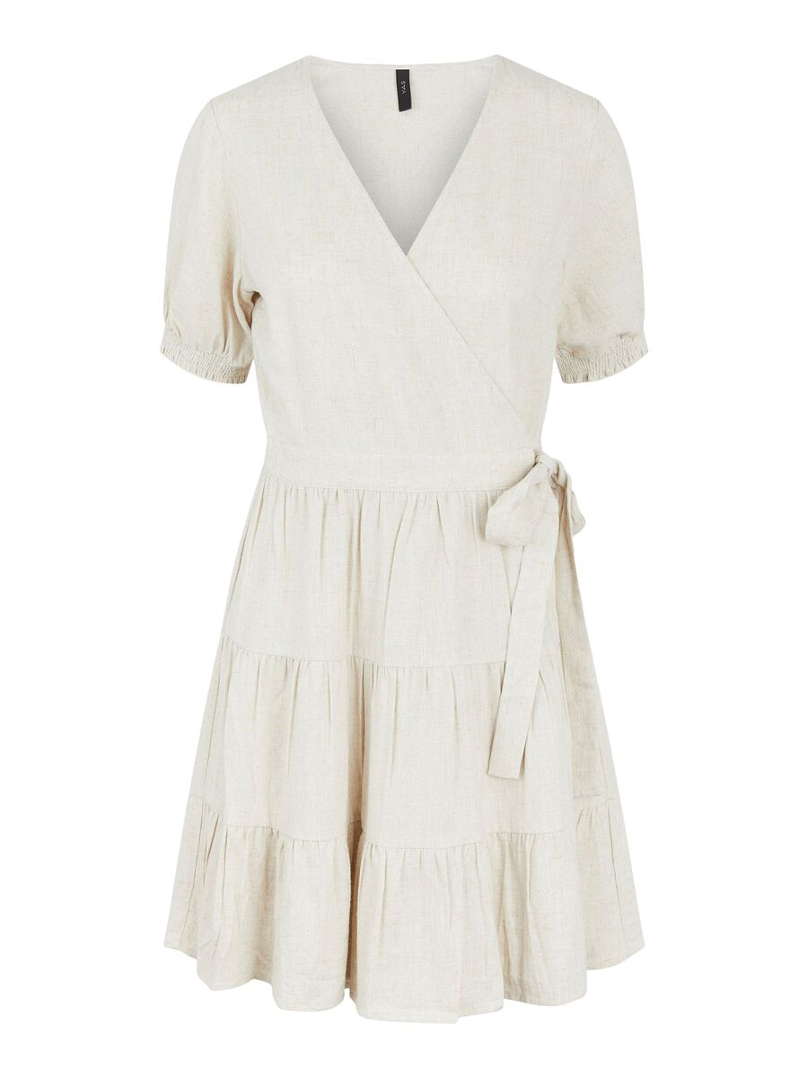 Yasflaxa Wrap Dress - Beige
