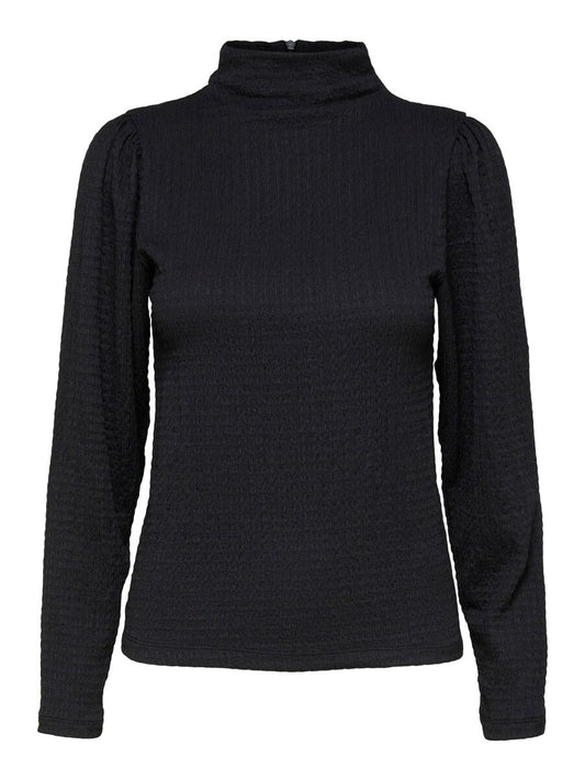 LONG SLEEVE TOP - Black