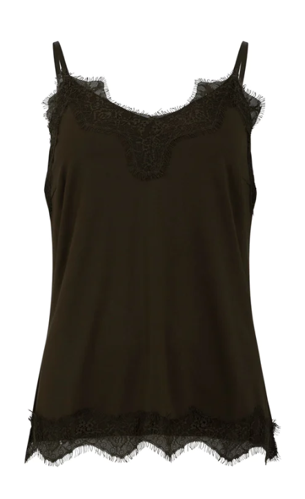 CC Heart Rosie Lace Top - Black