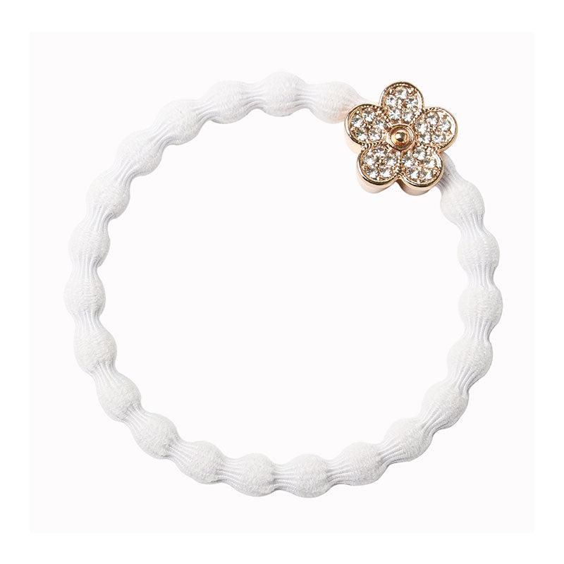 Bling Daisy Bangle Band - White