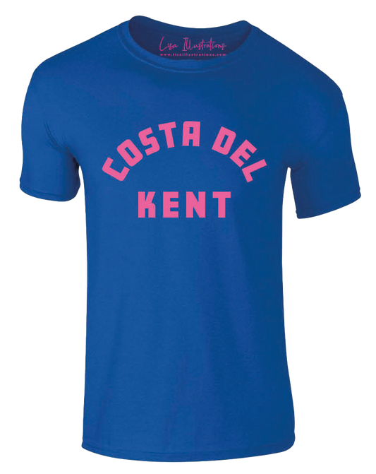 ‘Costa Del Kent’ Kids T-Shirt - Blue