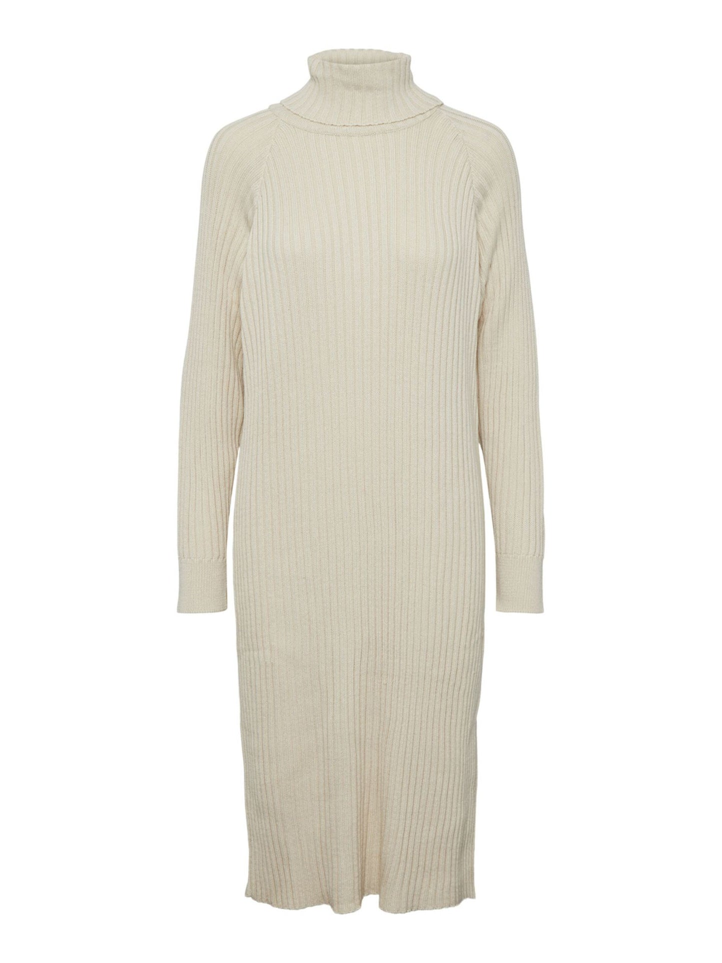 Yasmavi Knit Midi Rollneck Dress - Birch