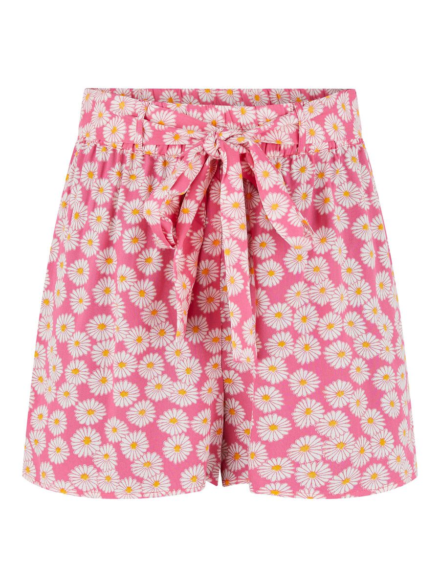 High waisted hot sale printed shorts