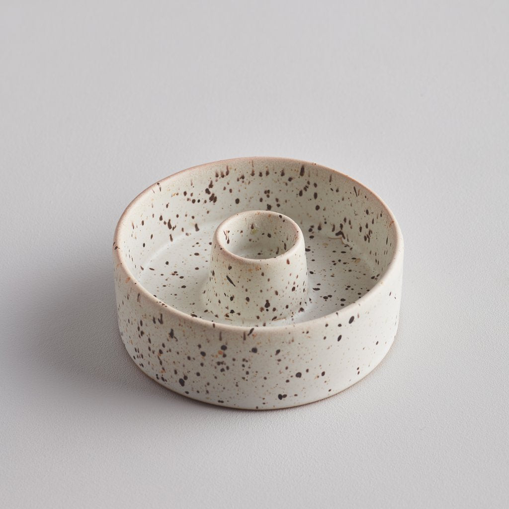 Candle Holder Stone Speckle
