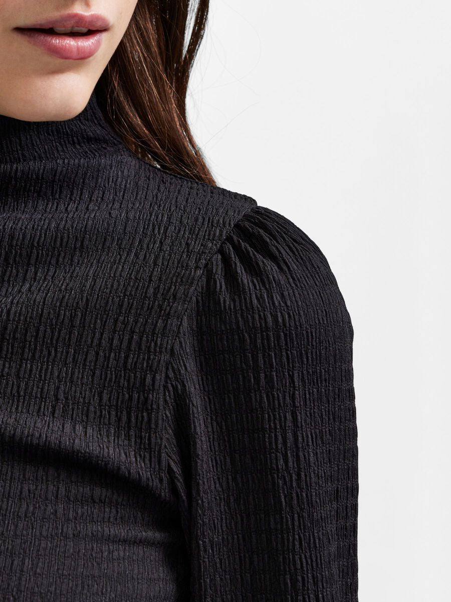 LONG SLEEVE TOP - Black