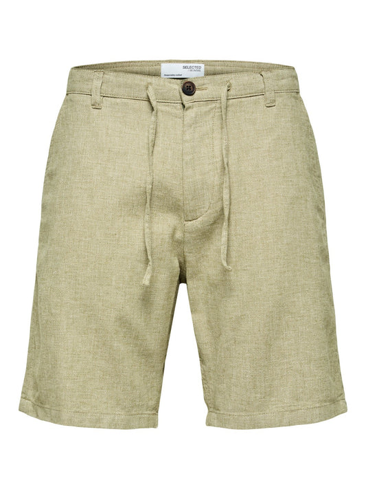 REGULAR-BRODY LINEN SHORTS