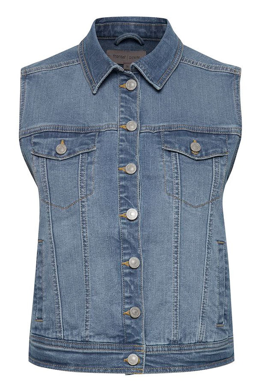FRCUT DENIM WAISTCOAT