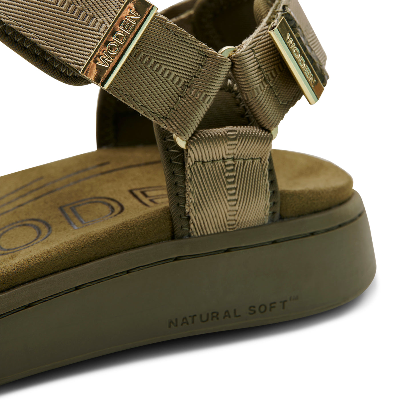 Line Sandals - Dark Olive