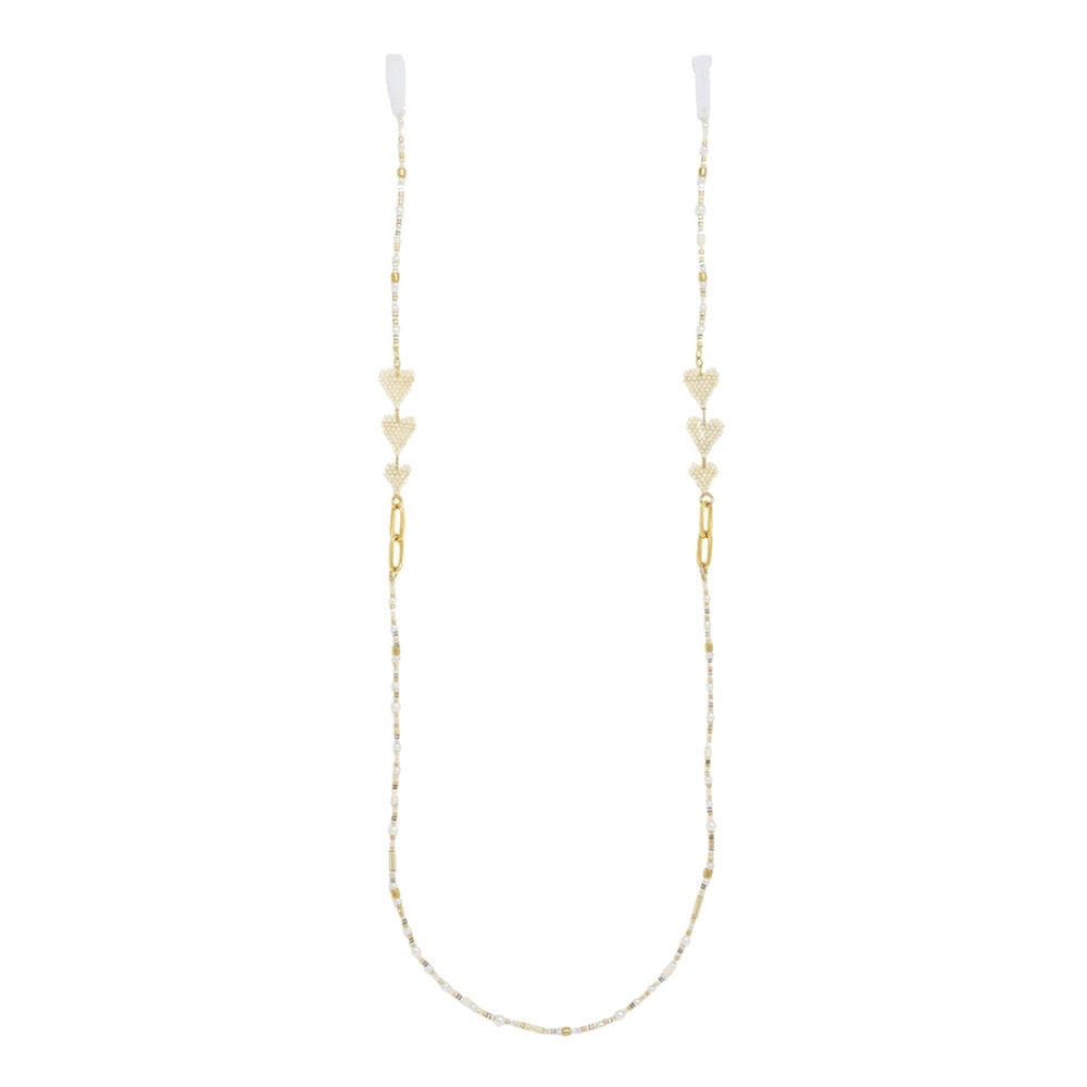 Gold Love Drop Glasses Strap - Mishky