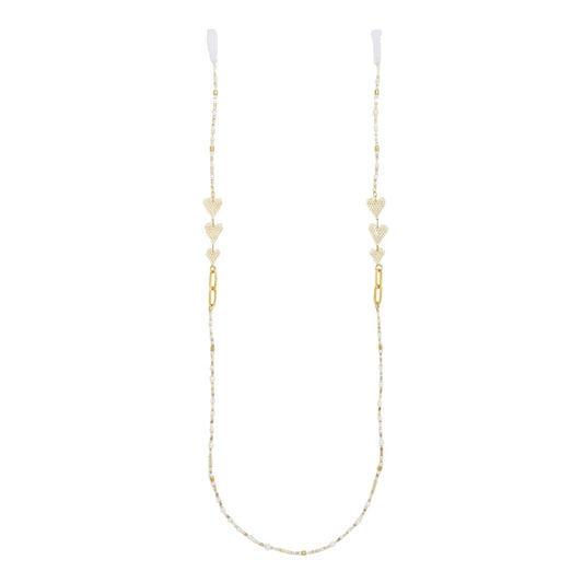 Gold Love Drop Glasses Strap