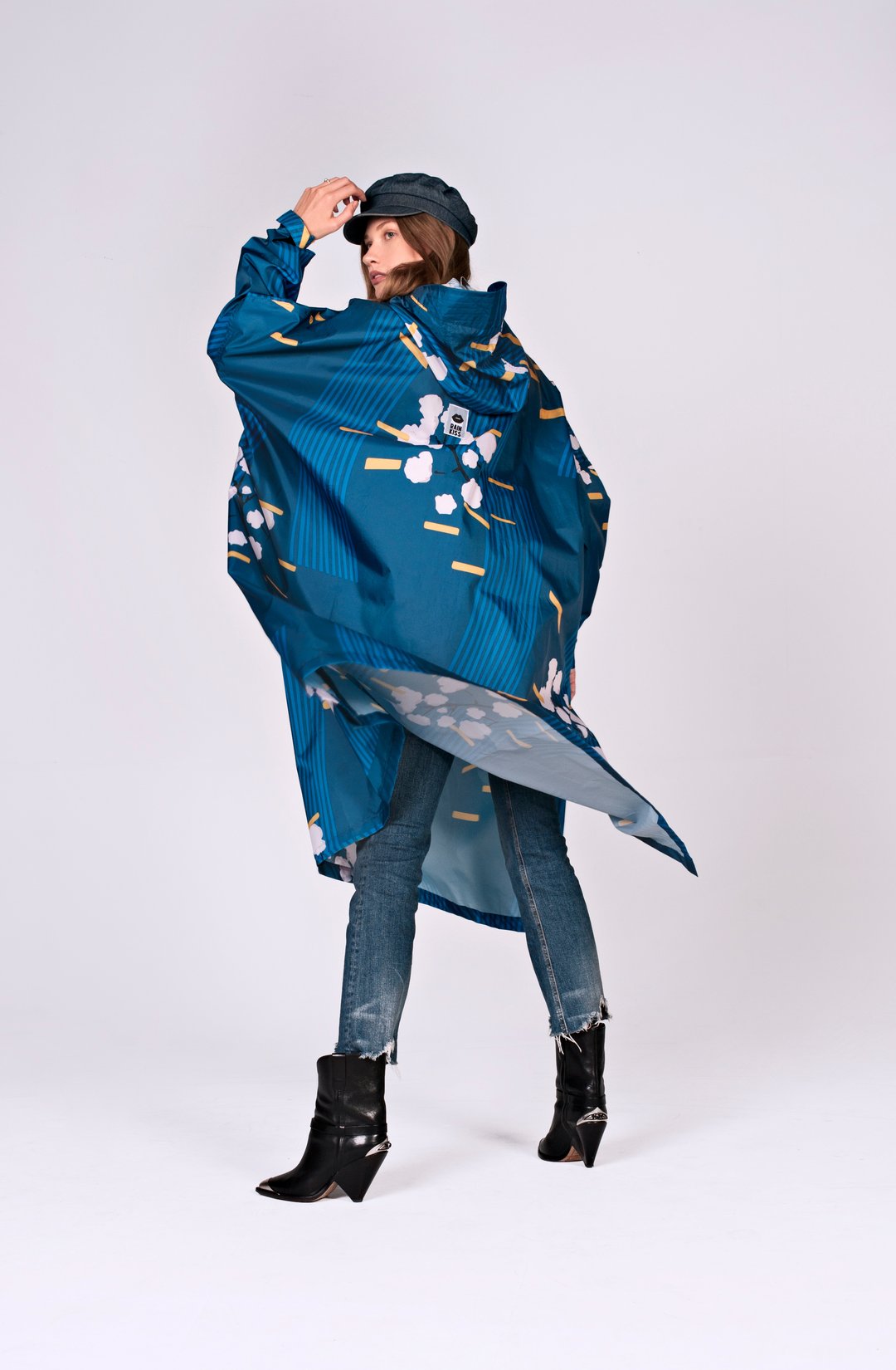 Japanese Blossom Adult Poncho