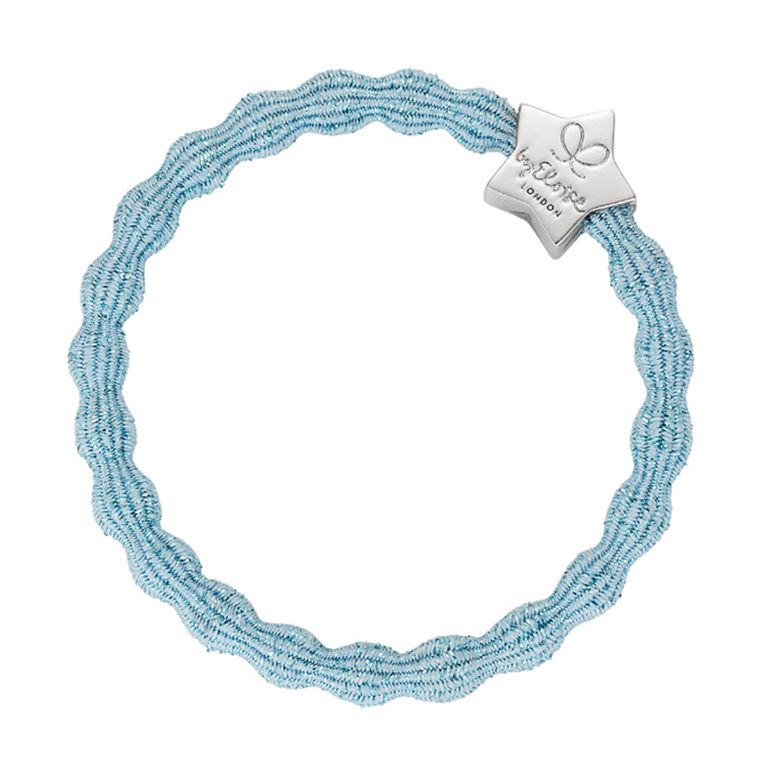 Silver Star Bangle Band - Metallic Blue
