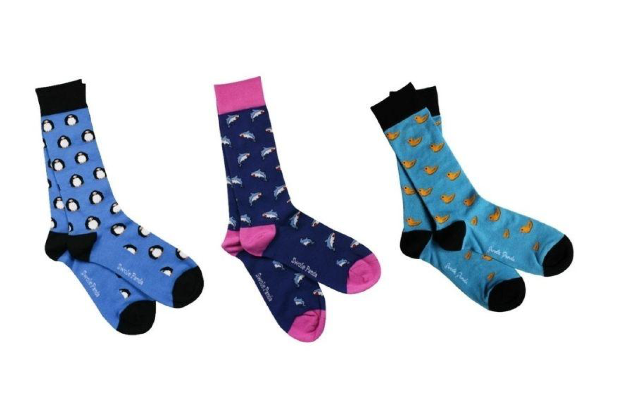 ANIMAL SOCK BOX - 3 PAIRS OF BAMBOO SOCKS (HIS)