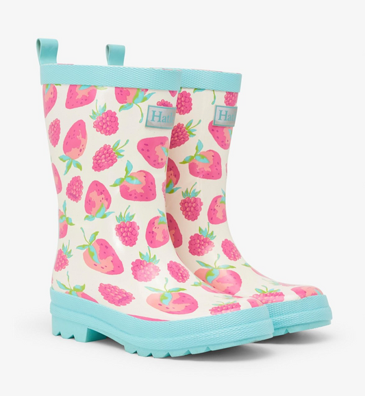 Berries Shiny Rain Boots